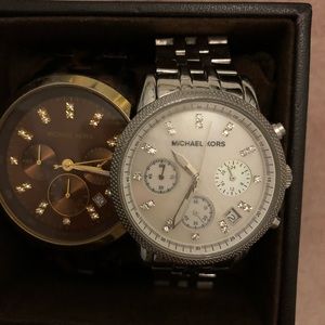 Micheal Kors Watches / Tortoise Shell and Silver